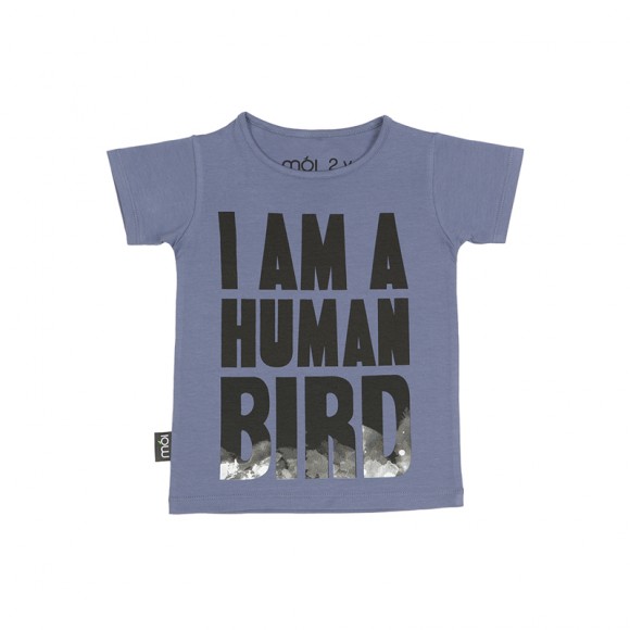 MÓI  T-shirt I am a human bird  (Prix initial : 32.00€)