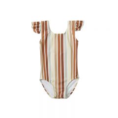 Maillot de bain à volants multi-rayures Rylee and Cru