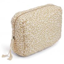 Quilted toiletry bag buttercup yellow Konges Slojd