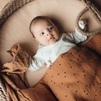 Baby blanket dots nut Bonjour Little