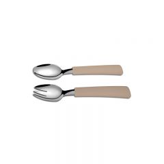 Spoon & fork set earth brown That's mine