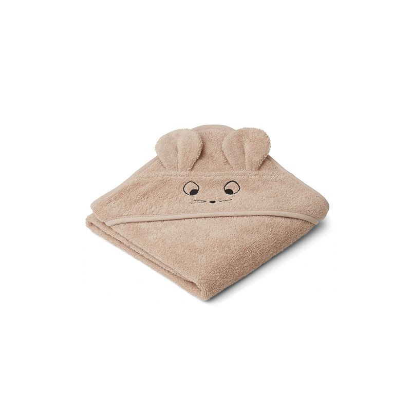 Albert hooded junior towel mouse pale tuscany Liewood