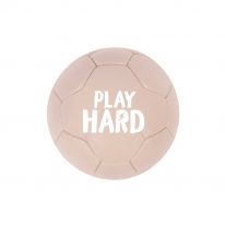 Soccer ball play hard pink VanPauline