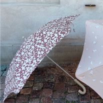 Parapluie pour enfants fleuri winter leaves dark red Konges Slojd