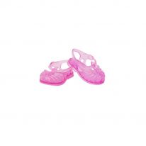 Sandales de plage sun pour poupées rose pailleté Minikane