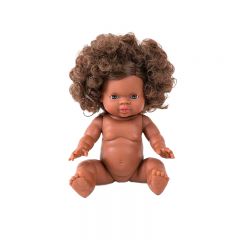Brown curly gordi doll Charlie Minikane
