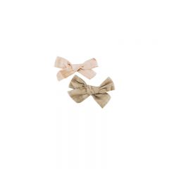 Duo bows sand and sage Gentil Coquelicot