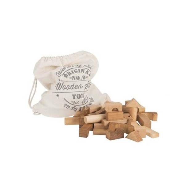 Natural wooden blocks 50 pieces Wooden Story