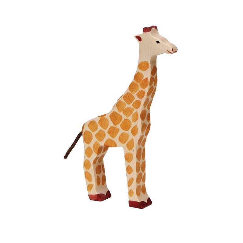 Figurine en bois girafe Holztiger