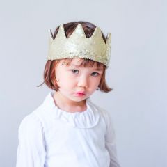 Sequin crown gold Mimi and Lula