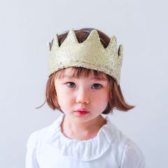 Sequin crown gold Mimi and Lula