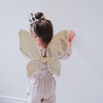 Sparkle sequin wings gold Mimi and Lula