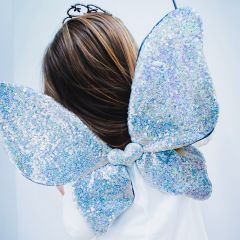 Sparkle sequin wings silver Mimi and Lula