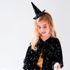 Bewitched velvet witches hat black Mimi and Lula