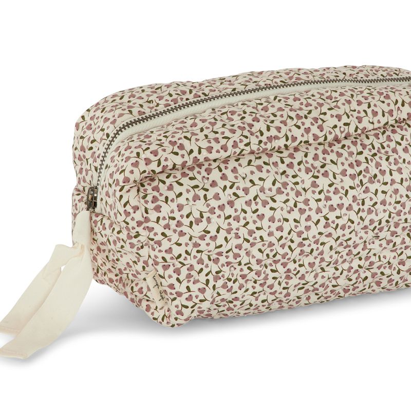 Small quilted toiletry bag milk tank Konges Slojd - Yellow Flamingo