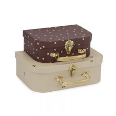 2 pack luggage cherry dots