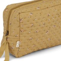 Quilted toiletry bag flower bouquet dijon Konges Slojd