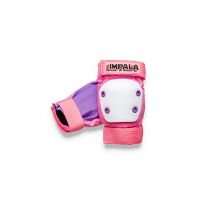 Protective set youth rollers pink Impala Rollerskates