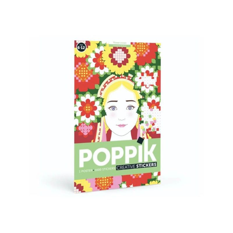 Poster flower power 1600 stickers Poppik