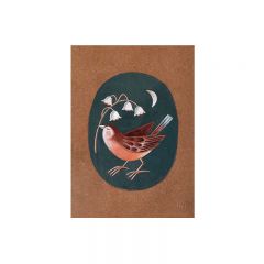 The bird of may print card Emmanuelle Loutte