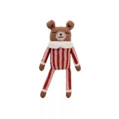 Teddy soft toy sienna striped jumpsuit Main Sauvage