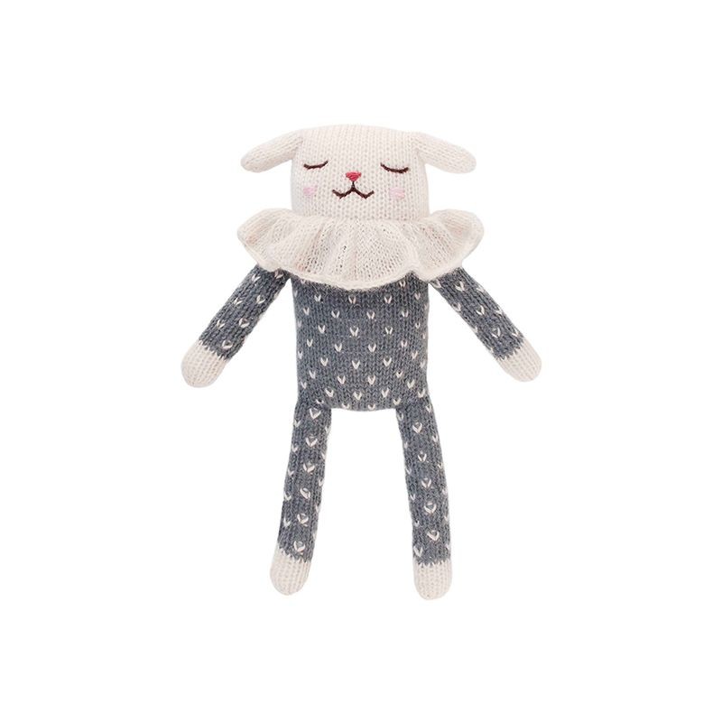 Lamb soft toy slate dots pyjamas Main Sauvage