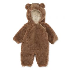 Grizz teddy onesie dark brown