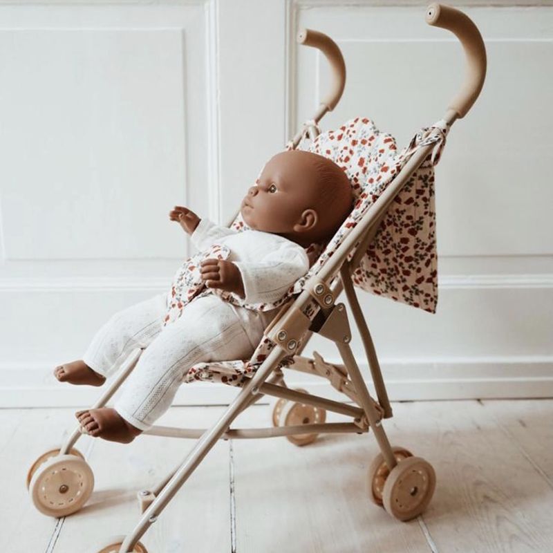 Poussette pour poupée poppy Konges Slojd Yellow Flamingo