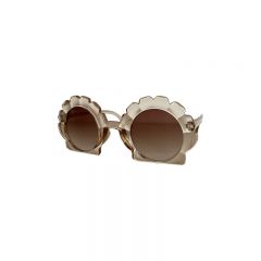 Shell sunglasses transparent beige Elle Porte
