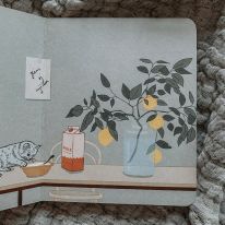 Livre d'illustrations animals at home Garbo and friends