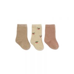 3 pack jacquard lurex socks tuscany