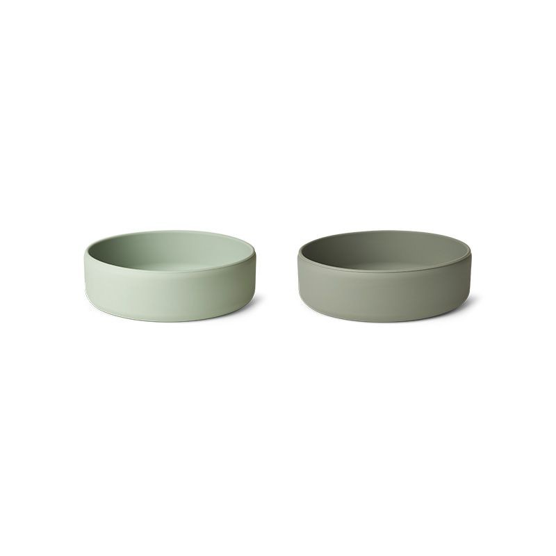 Set of 2 bowls Damina dusty mint fauna green Liewood