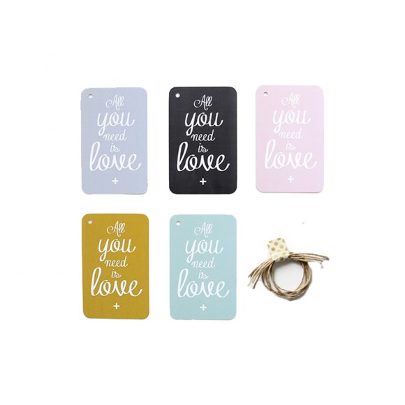 CINQ MAI  Gift Tags All you need is love