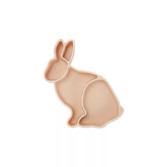 Bunny silicone bowl rose sand