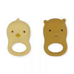 2 pack tethers chicken bear