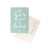 Cinq Mai  Post card All you need is love