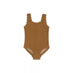 Scallop swimsuit bronze brown Konges Slojd