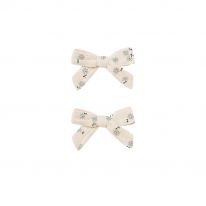 Bow clip blue ditsy Rylee and Cru
