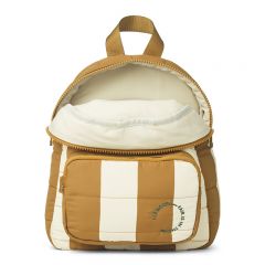 Sage school backpack printed golden caramel Liewood