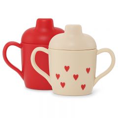 2 pack sippy cup mon grande amour Konges Slojd