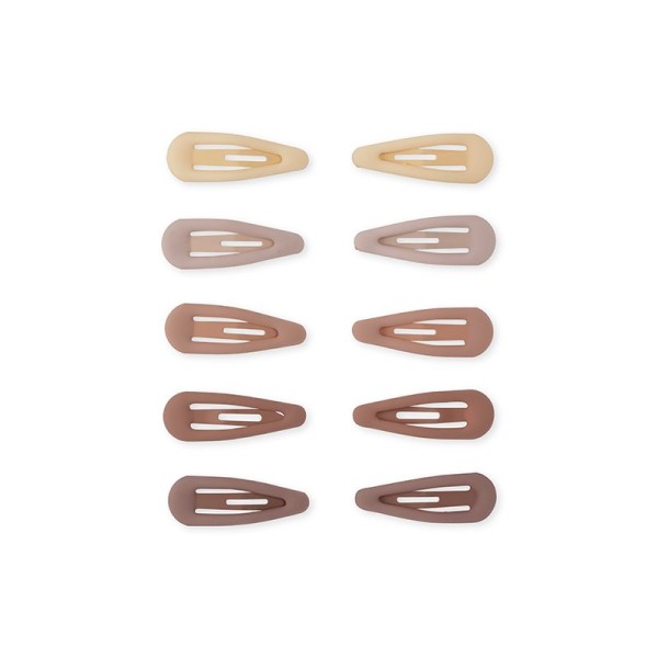 10 pack mini hair clips drop rouge pack