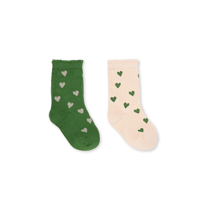 Lot de 2 paires de chaussettes mon amour green Konges Slojd
