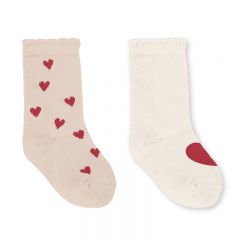 2 pack jacquards socks mon amour red heart Konges Slojd