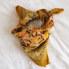 Petit foulard Zinnia Marigold Bindi Atelier