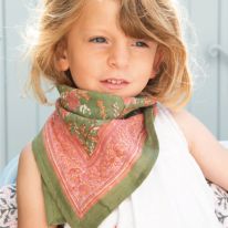 Small scarf Hamelia sauge Bindi Atelier