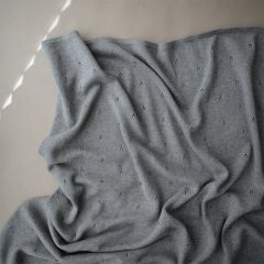 Blanket pointelle grey melange