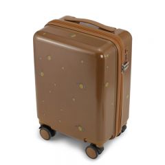 Travel suitcase lemon brown Konges Slojd