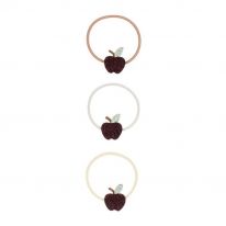 Set of 6 apple rubber bands Mimi and Lula