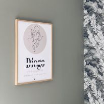 Affiche de naissance avec bébé minimaliste Charlotteeandco