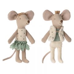 Bébés souris royales jumeaux dans leur boîte Maileg